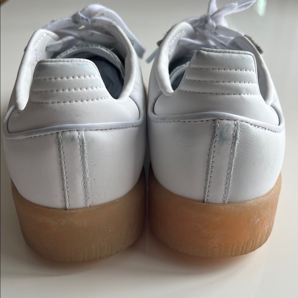 adidas Samba White Mint Green Gum Sole Sneakers - Picture 5 of 6